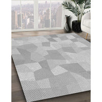 Patterned Dark Gray Rug, pat1811gry