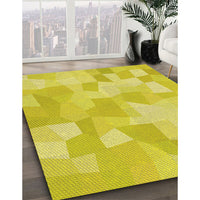 Patterned Yellow Rug, pat1811yw