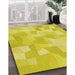 Machine Washable Transitional Yellow Rug in a Family Room, wshpat1811yw