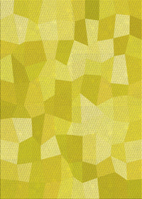 Machine Washable Transitional Yellow Rug, wshpat1811yw