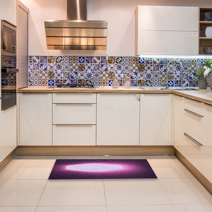 Machine Washable Transitional Orchid Purple Rug in a Bedroom, wshpat1812pur