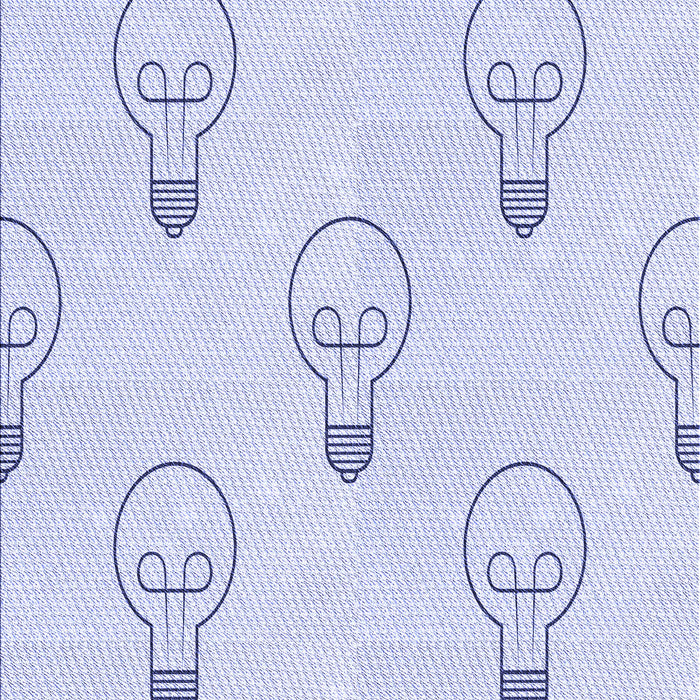 Patterned Denim Blue Rug, pat1813blu