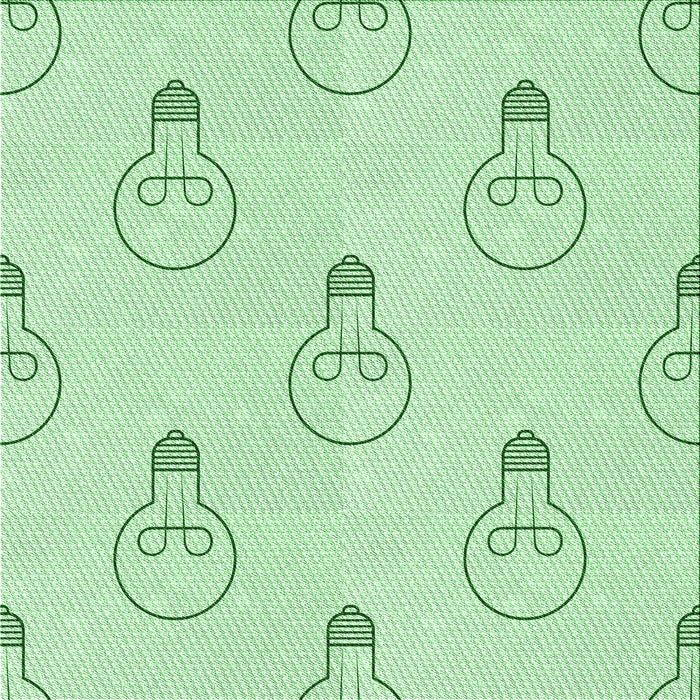 Round Patterned Mint Green Rug, pat1813grn