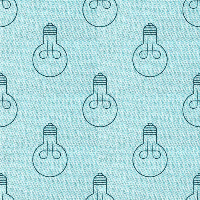 Round Patterned Diamond Blue Rug, pat1813lblu