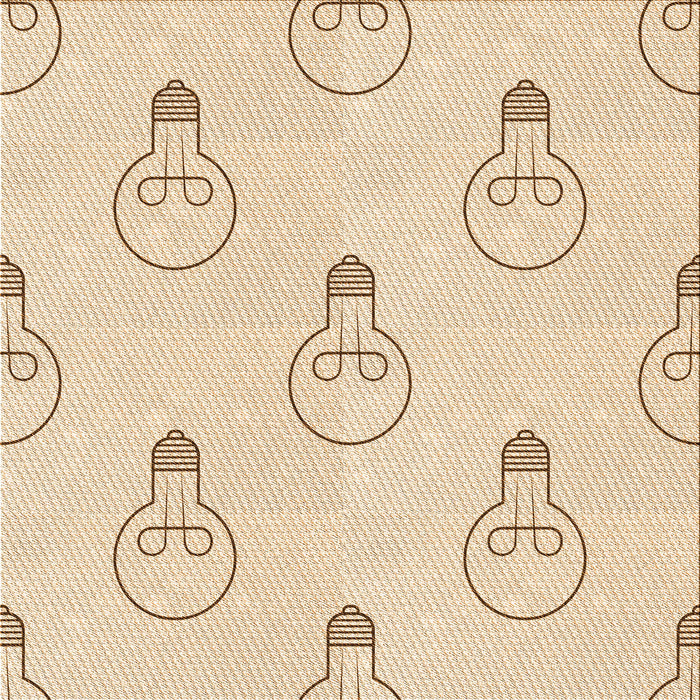 Round Patterned Moccasin Beige Rug, pat1813org