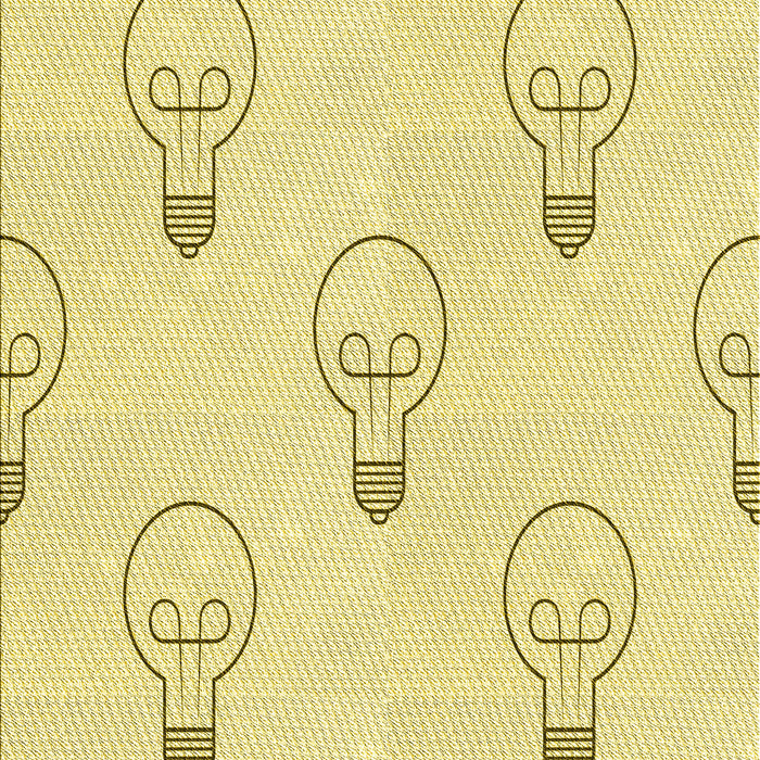 Patterned Yellow Rug, pat1813yw