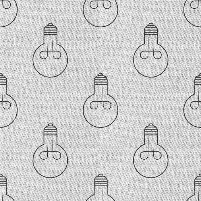 Square Patterned Dark Gray Novelty Rug, pat1813