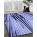 Machine Washable Transitional Jeans Blue Rug in a Family Room, wshpat1814blu