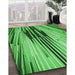 Machine Washable Transitional Green Rug in a Family Room, wshpat1814grn