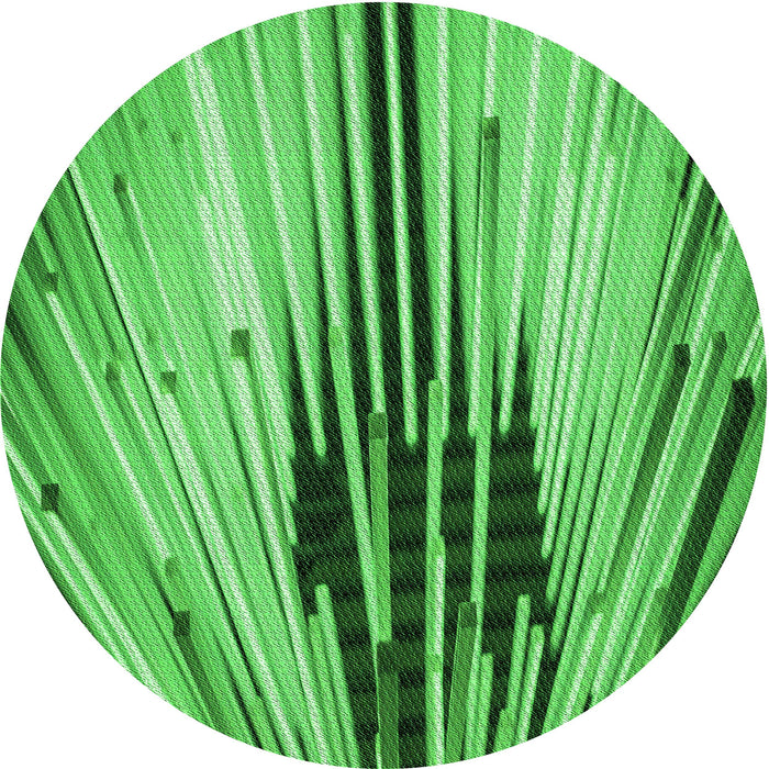 Square Patterned Green Rug, pat1814grn