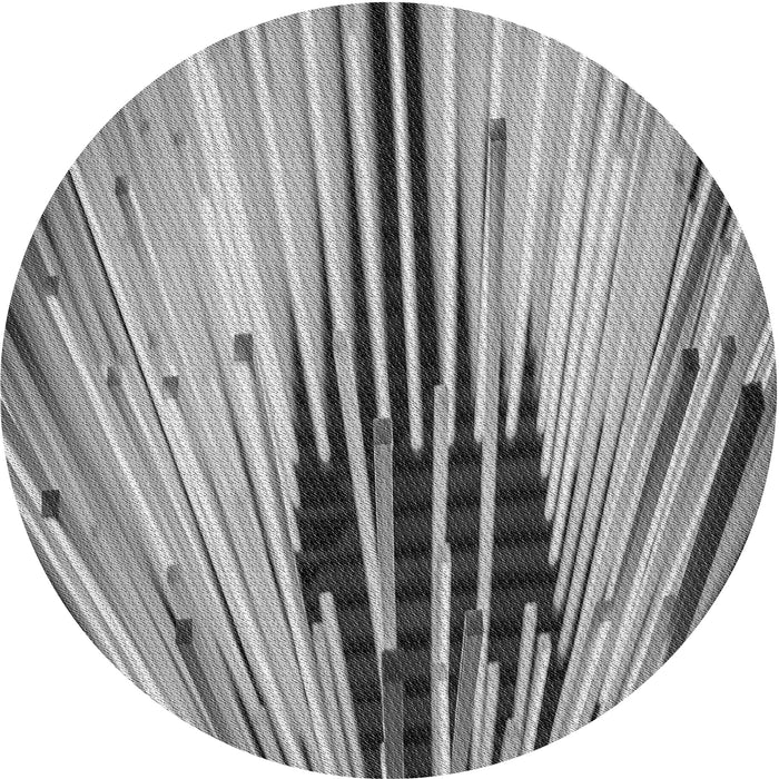 Square Machine Washable Transitional Cloud Gray Rug in a Living Room, wshpat1814gry