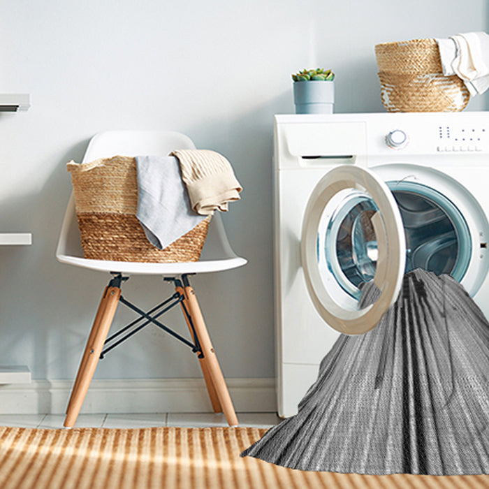 Machine Washable Transitional Cloud Gray Rug in a Washing Machine, wshpat1814gry