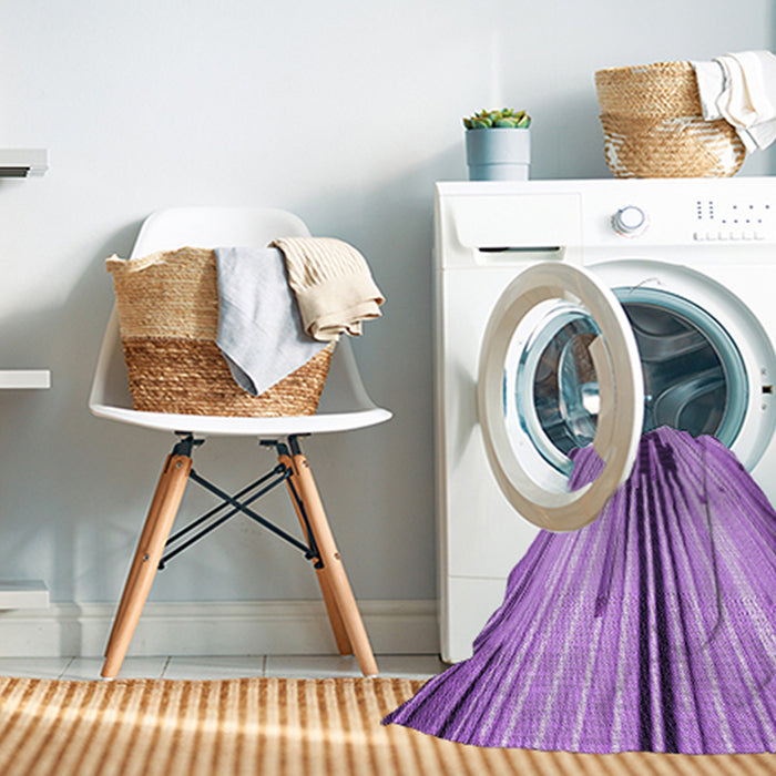 Machine Washable Transitional Violet Purple Rug in a Washing Machine, wshpat1814pur
