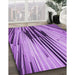 Patterned Violet Purple Rug in Family Room, pat1814pur