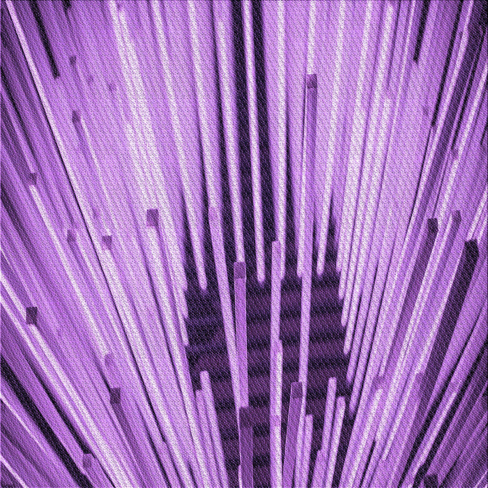 Round Patterned Violet Purple Rug, pat1814pur