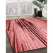 Machine Washable Transitional Red Rug in a Family Room, wshpat1814rd