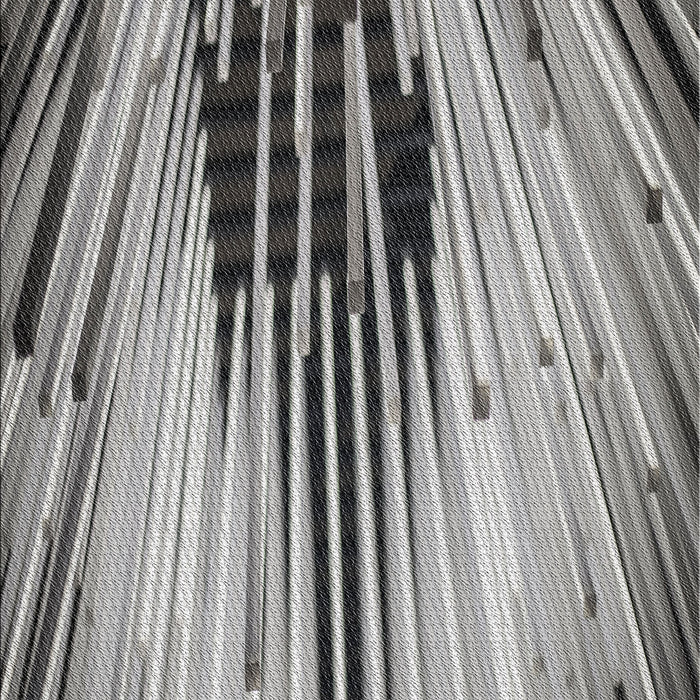 Patterned Gray Novelty Rug, pat1814