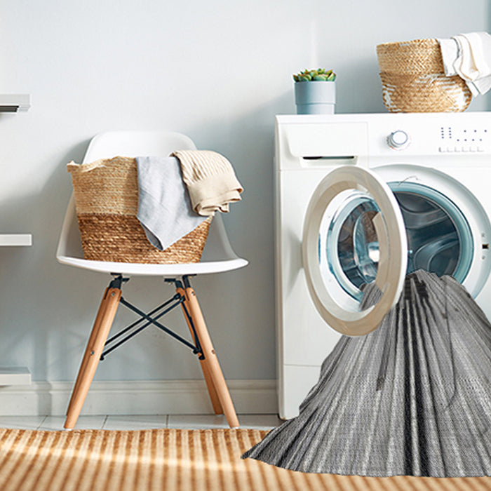Machine Washable Transitional Gray Rug in a Washing Machine, wshpat1814