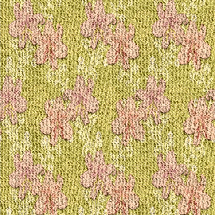 Machine Washable Transitional Caramel Brown Rug, wshpat1815brn