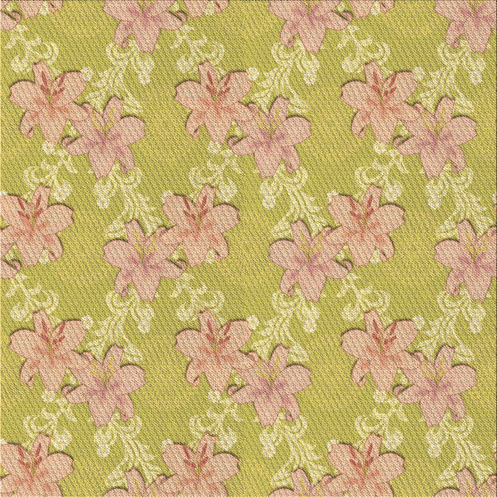 Round Patterned Caramel Brown Rug, pat1815brn