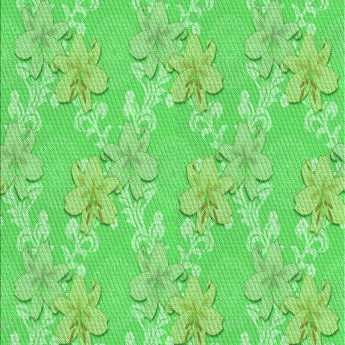 Machine Washable Transitional Neon Green Rug, wshpat1815grn