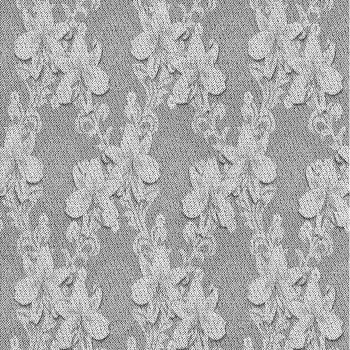Machine Washable Transitional Platinum Silver Gray Rug, wshpat1815gry