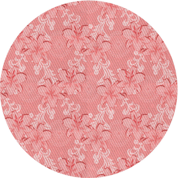 Square Machine Washable Transitional Pastel Pink Rug in a Living Room, wshpat1815rd