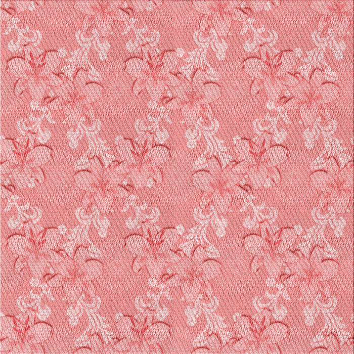 Round Machine Washable Transitional Pastel Pink Rug, wshpat1815rd