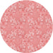 Square Patterned Pastel Pink Rug, pat1815rd