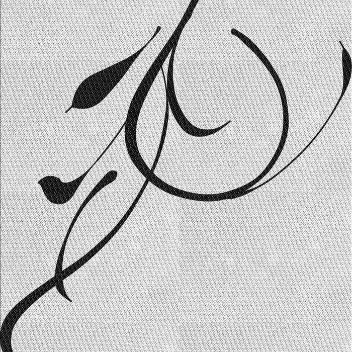 Patterned Platinum Gray Rug, pat1816gry