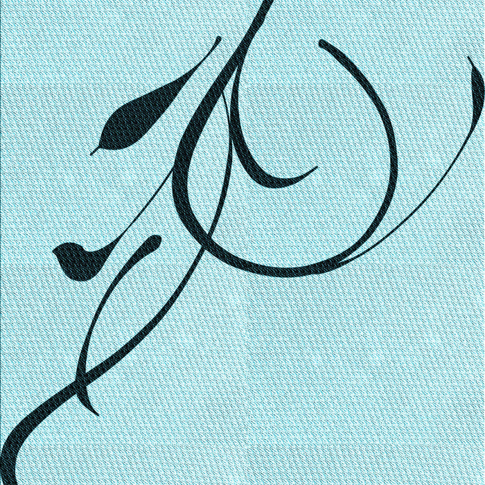 Patterned Electric Blue Rug, pat1816lblu