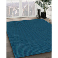 Patterned Blue Rug, pat1817lblu