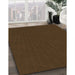 Machine Washable Transitional Dark Bronze Brown Rug in a Family Room, wshpat1817org