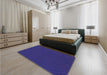 Patterned Amethyst Purple Rug in a Bedroom, pat1817pur