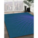 Patterned Blueberry Blue Rug in Family Room, pat1818lblu