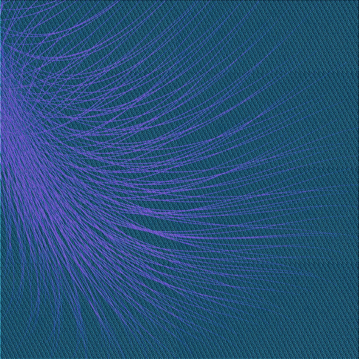 Round Patterned Blueberry Blue Rug, pat1818lblu