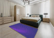 Patterned Amethyst Purple Rug in a Bedroom, pat1818pur