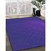 Machine Washable Transitional Amethyst Purple Rug in a Family Room, wshpat1818pur