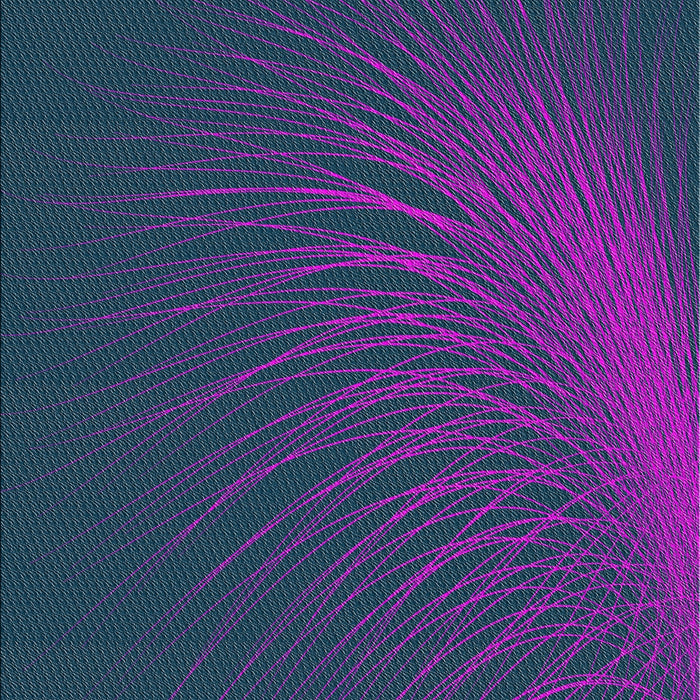 Patterned Azure Blue Novelty Rug, pat1818