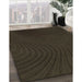 Patterned Dark Brown Rug in Family Room, pat1819brn