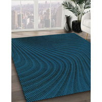 Patterned Blue Rug, pat1819lblu