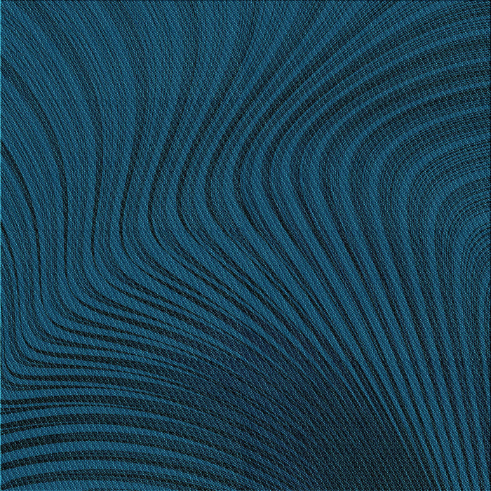 Round Patterned Blue Rug, pat1819lblu