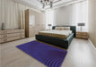 Patterned Amethyst Purple Rug in a Bedroom, pat1819pur