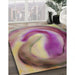 Machine Washable Transitional Dark Raspberry Purple Rug in a Family Room, wshpat181