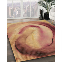 Patterned Orange Rug, pat182brn