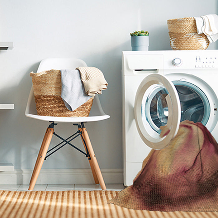 Machine Washable Transitional Orange Rug in a Washing Machine, wshpat182brn