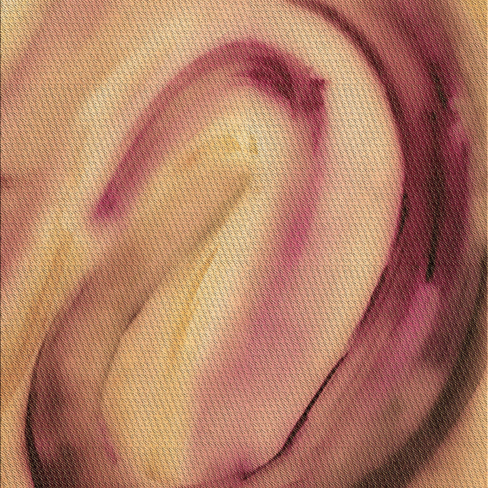 Patterned Orange Rug, pat182brn