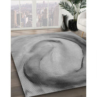 Patterned Smokey Gray Rug, pat182gry