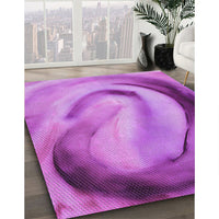 Patterned Violet Purple Rug, pat182pur