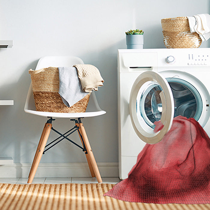 Machine Washable Transitional Red Rug in a Washing Machine, wshpat182rd